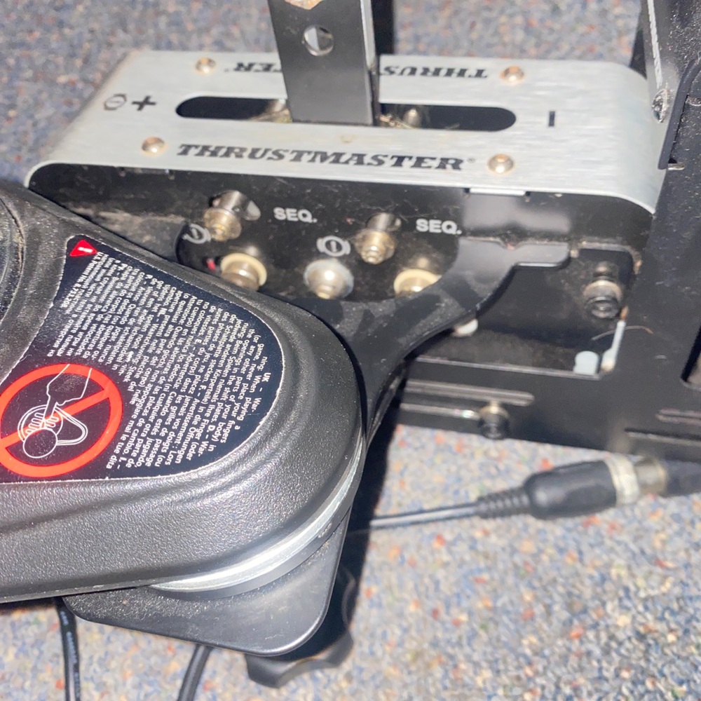 Thrustmaster brake gear shifter cables and clamp - Picture 8 of 9